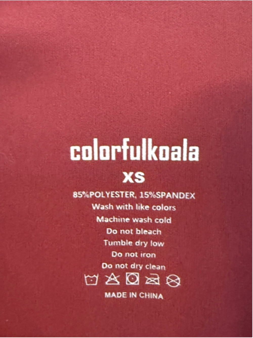 Colorfulkoala XS Burgundy Athletic Tank Top Pilates Yoga Athleisure Clean Girl - Picture 3 of 3